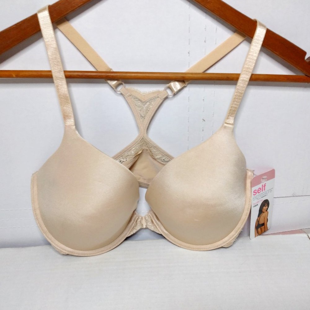 Maidenform Self Expressions T-Back Tan 34D Tags
